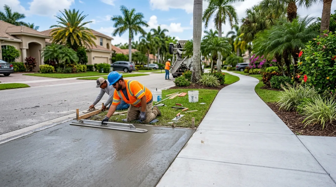 Golden Gate Estates Concrete: Driveways & Slabs for Acreage
